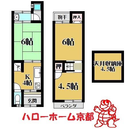 Floor plan. 6.9 million yen, 3DK, Land area 32.43 sq m , Building area 40.41 sq m