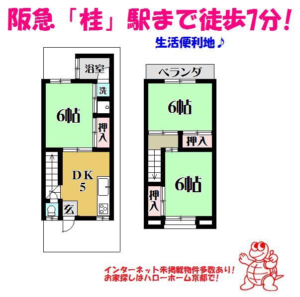 Floor plan. 6.8 million yen, 3DK, Land area 49.91 sq m , Building area 46.92 sq m