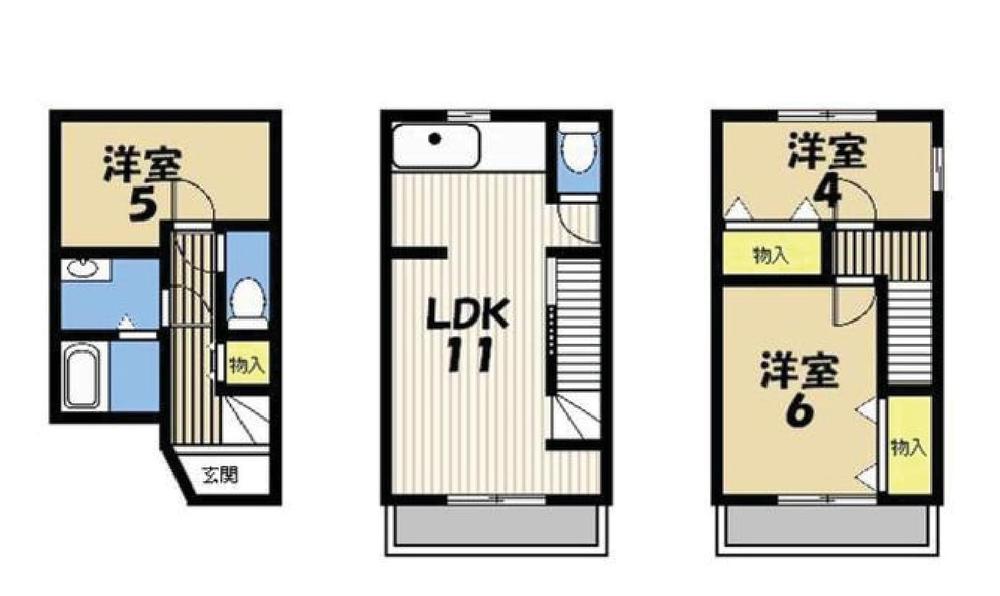 Floor plan. 18,800,000 yen, 3LDK, Land area 37.72 sq m , Building area 65.67 sq m floor plan