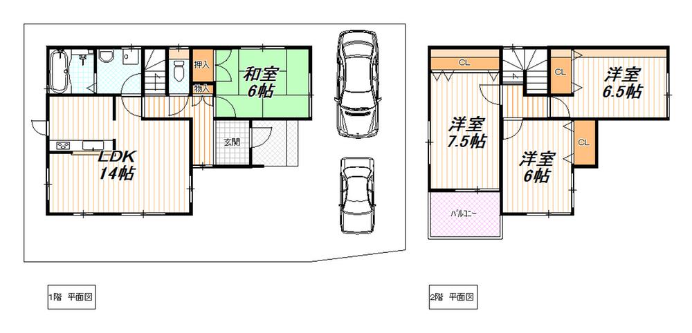 Floor plan. 32,800,000 yen, 4LDK, Land area 134.97 sq m , Building area 95.23 sq m
