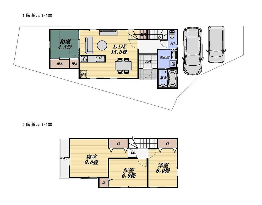 Floor plan. 38,970,000 yen, 4LDK, Land area 113.37 sq m , The building area is 94.39 sq m reference plan. You can floor plan change. 