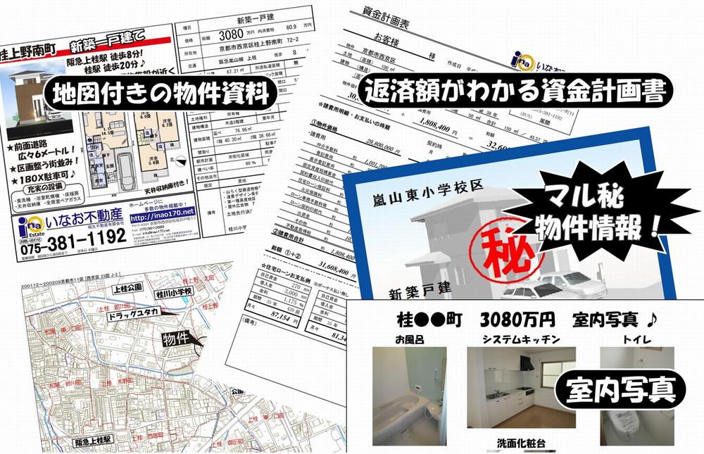 You will receive this brochure. More Information with a map, Repayment example entering of funds plan ・ We will deliver the indoor and outdoor photos, etc.! further! It can not be posted on the Sumo ◆ Confidential property ◆ Will deliver the! 