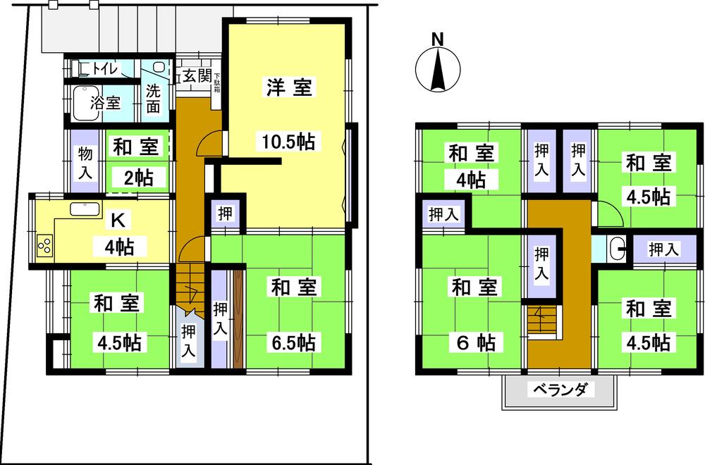 Floor plan. 33,100,000 yen, 8K, Land area 116.48 sq m , Building area 115.12 sq m