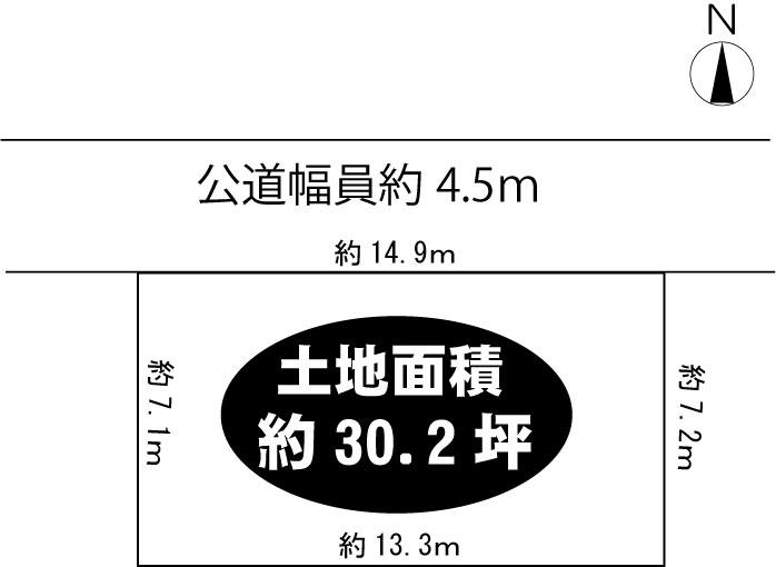 Compartment figure. Land price 37,300,000 yen, Land area 100 sq m