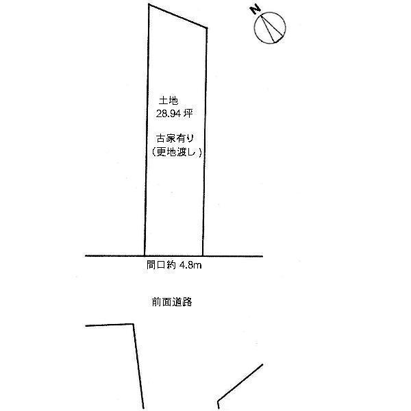 Compartment figure. Land price 23.8 million yen, Land area 95.7 sq m