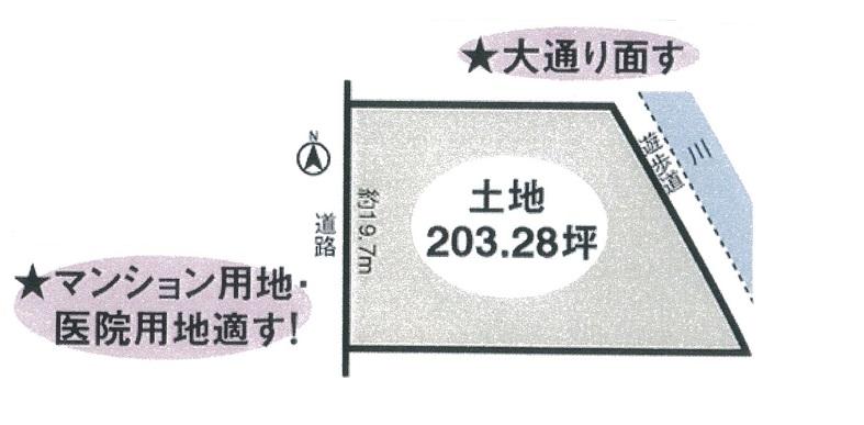 Compartment figure. Land price 100 million 21.8 million yen, Land area 672 sq m