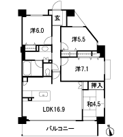 Floor: 4LDK, occupied area: 87.82 sq m, Price: 51,026,400 yen