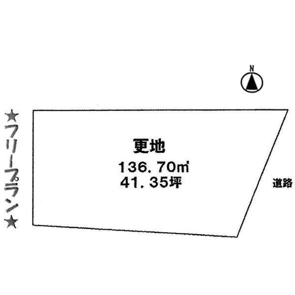 Compartment figure. Land price 19,220,000 yen, Land area 136.7 sq m