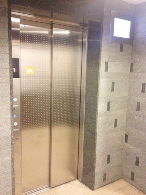 Other common areas. Elevator with security monitor