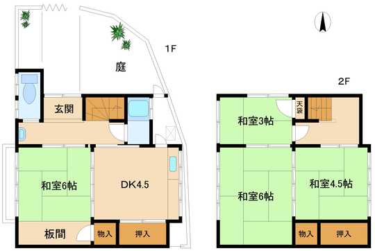 Floor plan. 22,870,000 yen, 3DK, Land area 68.82 sq m , Building area 64.03 sq m