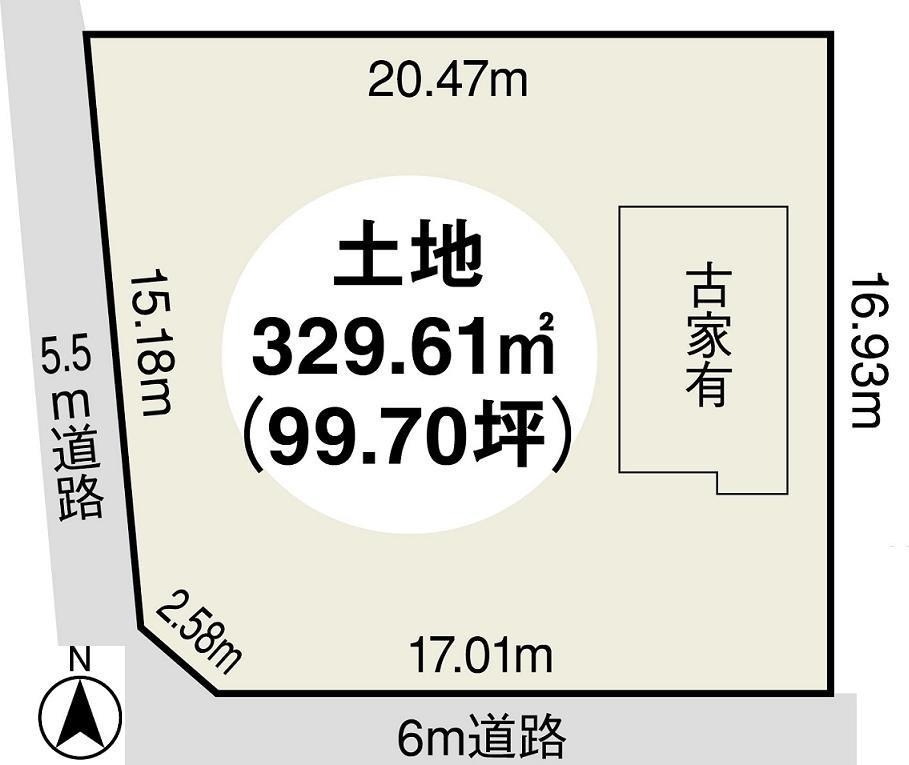 The entire compartment Figure. Adjacent land is a newly built subdivision. Originally Jitsuzuki but was subdivided. Demarcation, Road explicitly, Acreage is already rehabilitation. 