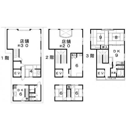 Floor plan. 45,800,000 yen, 6LDK + 2S (storeroom), Land area 130.81 sq m , Building area 219.62 sq m