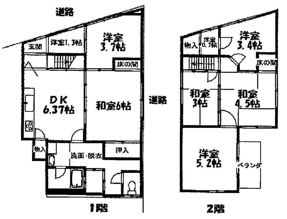Floor plan. 14.8 million yen, 6DK, Land area 57.98 sq m , Building area 90.72 sq m