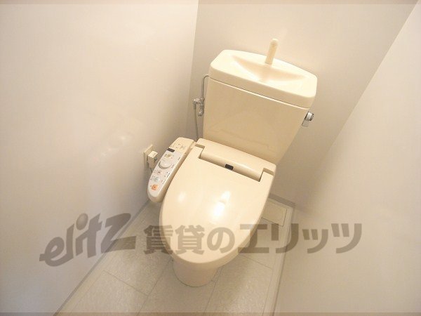 Toilet. It is a large veranda