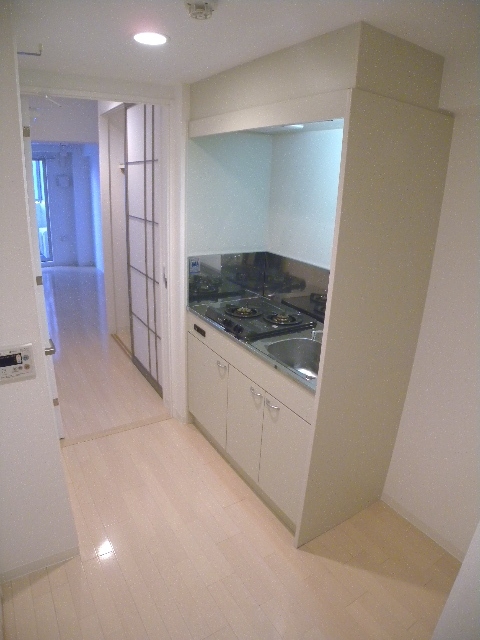 Kitchen. Also published in the website "Kyoto rental House Network"