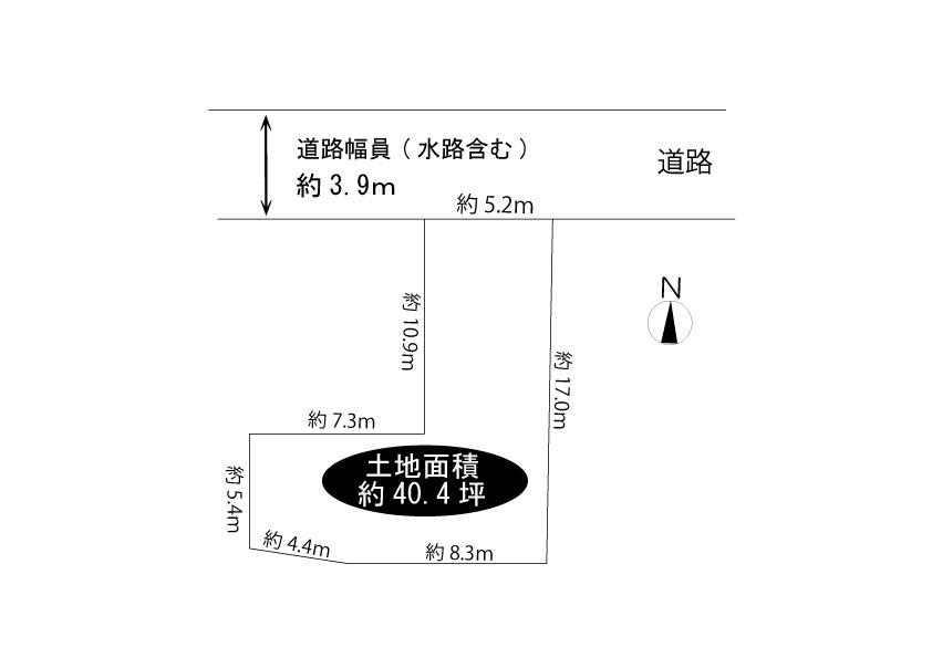 Compartment figure. Land price 30,800,000 yen, Land area 133.75 sq m