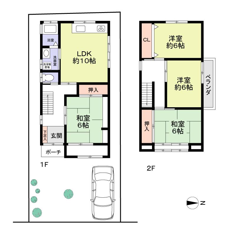 Floor plan. 32,800,000 yen, 4LDK, Land area 119.11 sq m , Building area 87.88 sq m