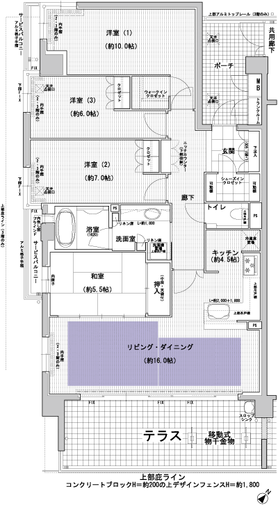 Floor: 4LDK, occupied area: 111.02 sq m, Price: TBD