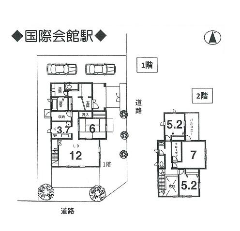 Floor plan. 77,200,000 yen, 4LDK, Land area 220 sq m , Building area 124.21 sq m