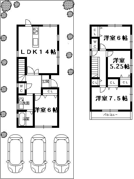Floor plan. 37,800,000 yen, 4LDK, Land area 160.31 sq m , Building area 91.76 sq m