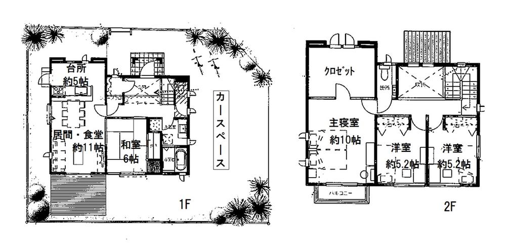 Floor plan. 79,700,000 yen, 4LDK, Land area 198.97 sq m , Building area 117.99 sq m