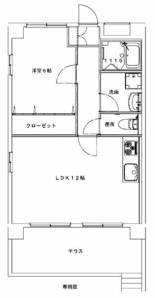 Floor plan. 1LDK, Price 14.7 million yen, Footprint 43.2 sq m