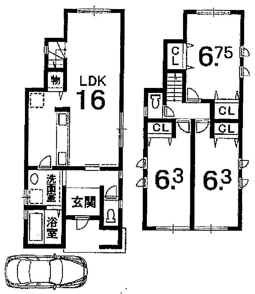 Floor plan. Price 31,800,000 yen, 3LDK, Land area 142 sq m , Building area 82.81 sq m