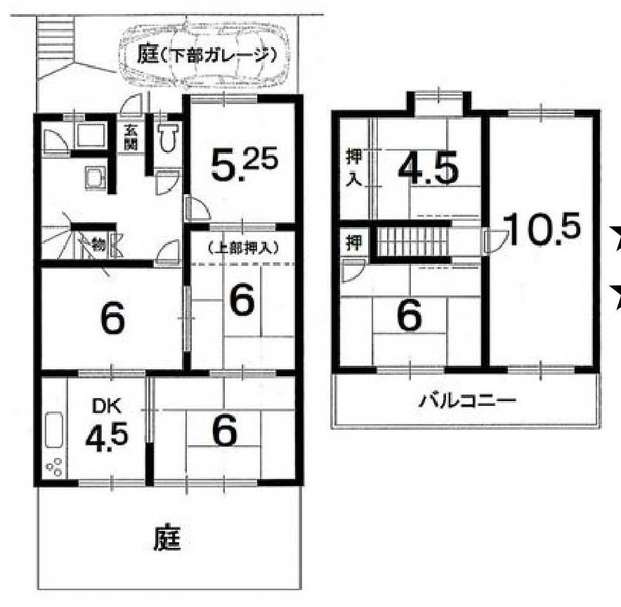 Floor plan. 13.5 million yen, 7DK, Land area 92.43 sq m , Building area 76.88 sq m