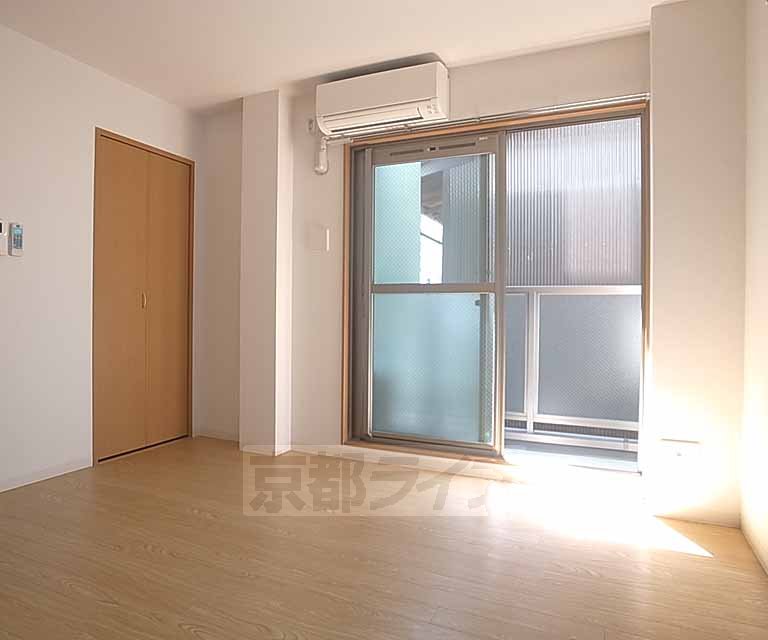 Living and room. Interior of the two-sided window
