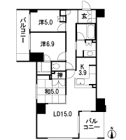 Floor: 3LDK, occupied area: 81.29 sq m, Price: 62,480,000 yen