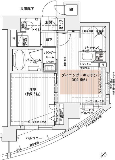 Floor: 1DK, occupied area: 35.59 sq m, Price: 20.4 million yen ~ 26,100,000 yen