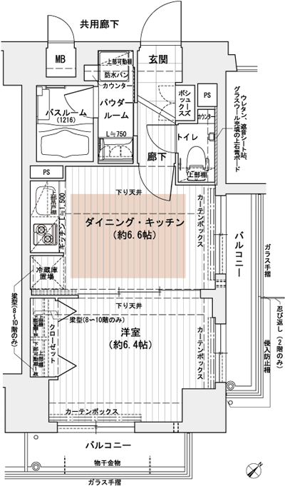 Floor: 1DK, the area occupied: 33.2 sq m, Price: 18.6 million yen ~ 21.3 million yen