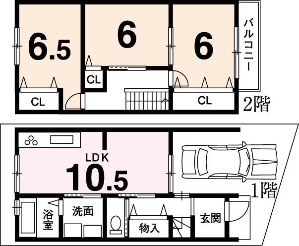 Building plan example (floor plan). Reference Example of 2F-denominated plan Building reference plan 14,500 yen Other There is also plan.