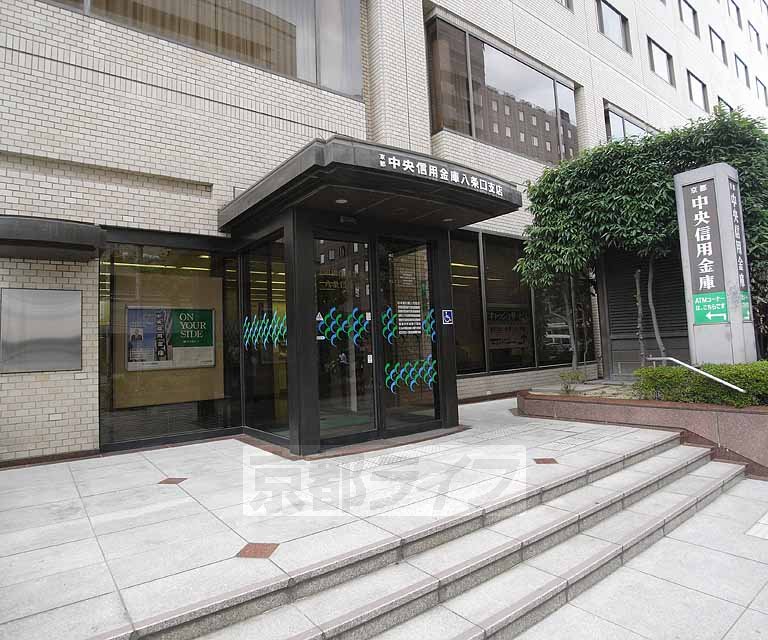 Bank. 613m up to Kyoto Chuo Shinkin Bank Hachijoguchi Branch (Bank)
