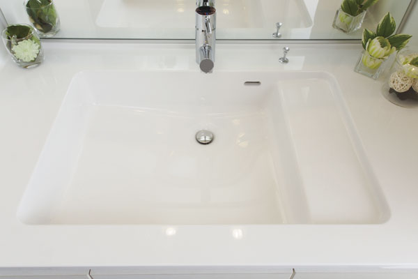 Bathing-wash room.  [Clear proof counter] By adopting repel water and dirt "organic glass-based new material.", It is strongly stain-resistant clear proof counter (same specifications)