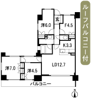 Floor: 3LDK + F, the area occupied: 82.07 sq m, price: 46 million yen