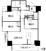 Floor: 3LDK, occupied area: 68.43 sq m, Price: 38,049,600 yen