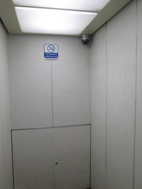 Other common areas. With surveillance cameras in the elevator.
