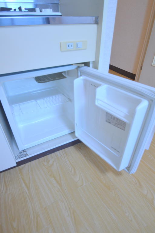 Kitchen. With a small refrigerator!