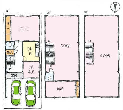 Floor plan. 56,800,000 yen, 5DK, Land area 87.63 sq m , Building area 208.15 sq m