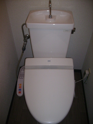 Toilet. Washlet is the type.