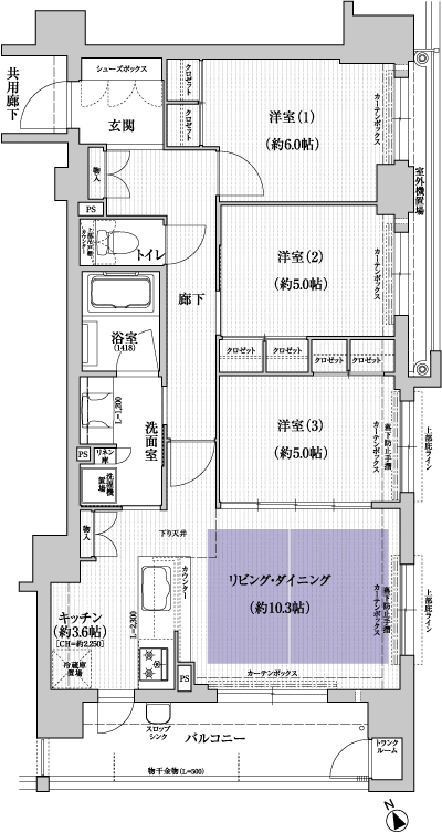 Floor: 3LDK, occupied area: 72.57 sq m, Price: 36,400,000 yen ~ 39,800,000 yen