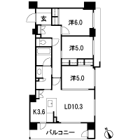 Floor: 3LDK, occupied area: 72.57 sq m, Price: 36,400,000 yen ~ 39,800,000 yen