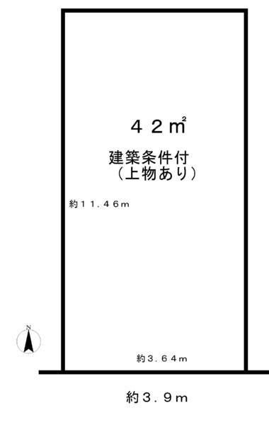 Compartment figure. Land price 11 million yen, Land area 42 sq m