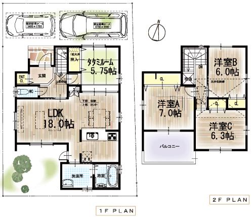 Floor plan. 545m to Super Nissan Saga shop