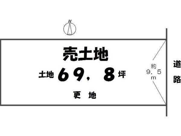 Compartment figure. Land price 32,800,000 yen, Land area 230.75 sq m