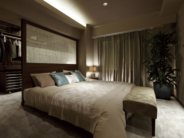 Interior.  [Master bedroom] The main bedroom to produce a graceful peace in the comfort of a notch (G type model room)