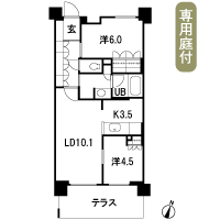 Floor: 2LDK, occupied area: 56.84 sq m, Price: 29,180,000 yen