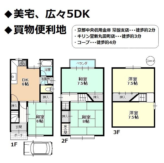 Floor plan. 16,900,000 yen, 5DK, Land area 52.62 sq m , Building area 81.96 sq m floor plan