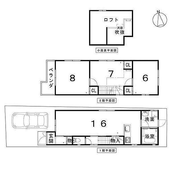 Floor plan. 29,980,000 yen, 3LDK, Land area 72.04 sq m , Building area 80.74 sq m